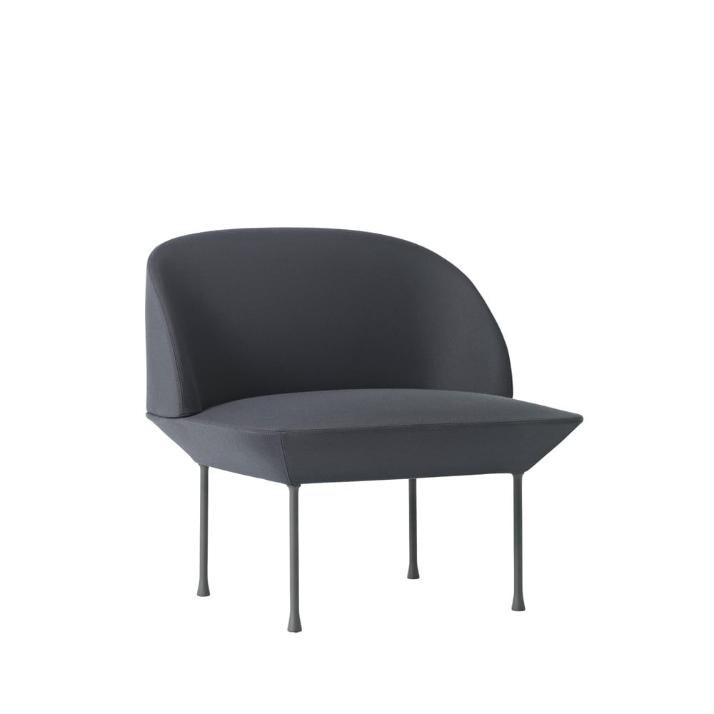 Muuto Canapé Oslo 1 place Steelcut 180-Dark Grey | Design Scandinave | Chaises, tabourets & poufs | Gris