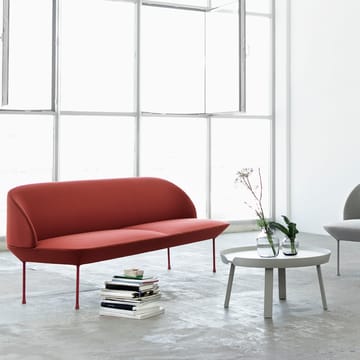 Canapé Oslo 2 places - Steelcut 660-Dark red - Muuto