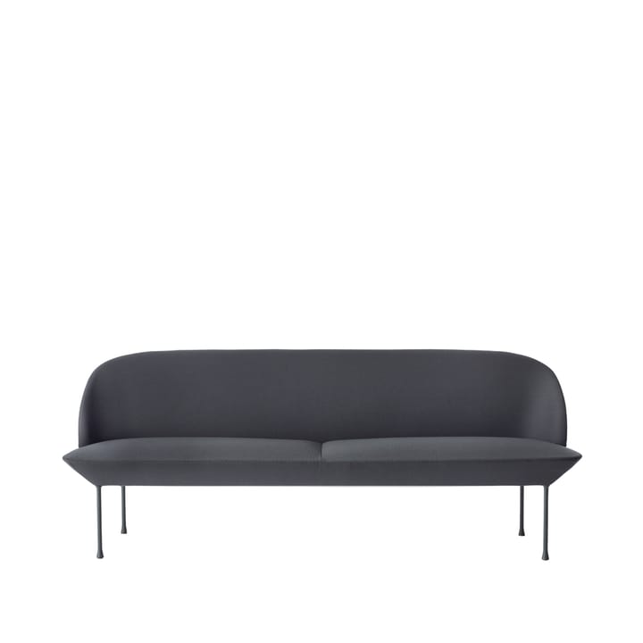 Canapé Oslo 3 places - Steelcut 180-Dark grey - Muuto