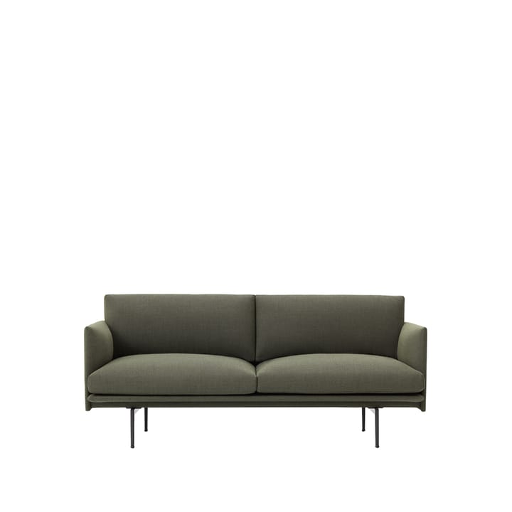 Canapé Outline 2 places - Fiord 961-Green - Muuto