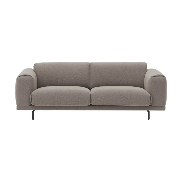 Canapé Rest - 3 places, Hearth 6 grey-pieds noirs - Muuto
