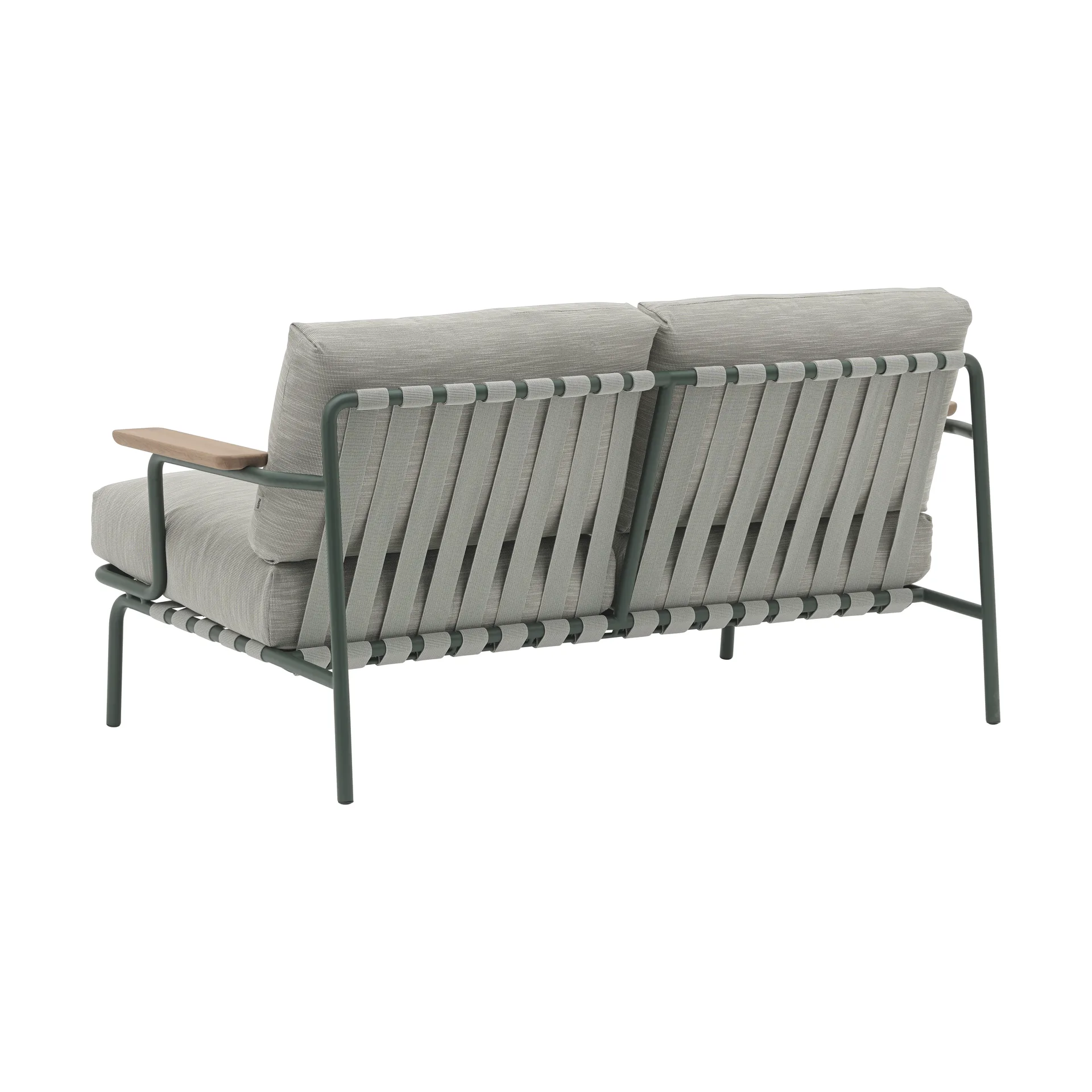 Canapé Settle 2 places, Ribbed Weave 2 Dark green Muuto
