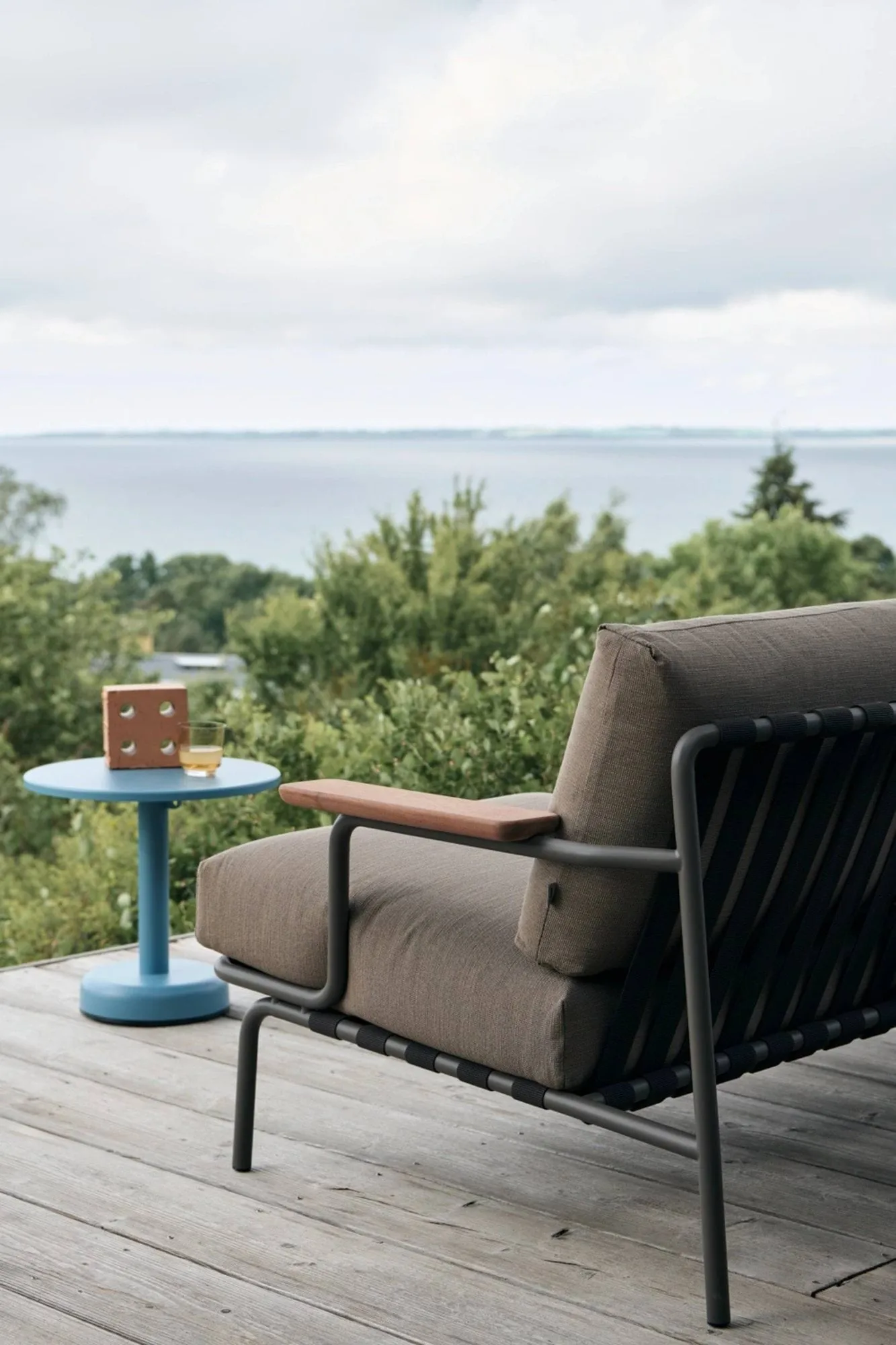 Canapé Settle 2 places, Ribbed Weave 5 Taupe Muuto