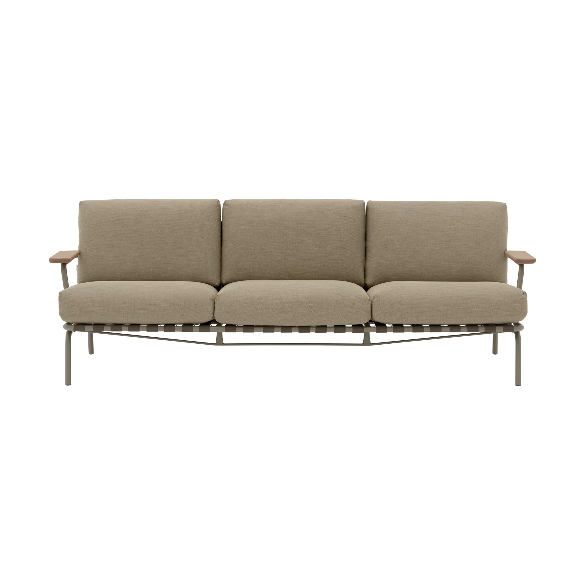 Canapé Settle 3 places, Ribbed Weave 5 Taupe Muuto
