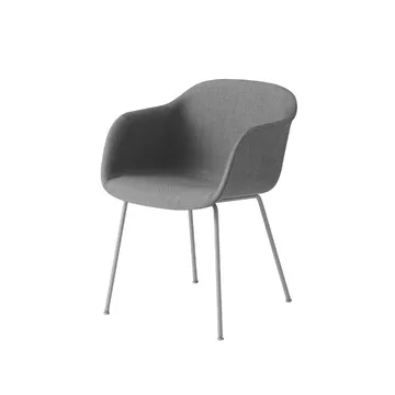 Chaise avec accoudoirs Fiber tube base - Remix 133-grey - Muuto