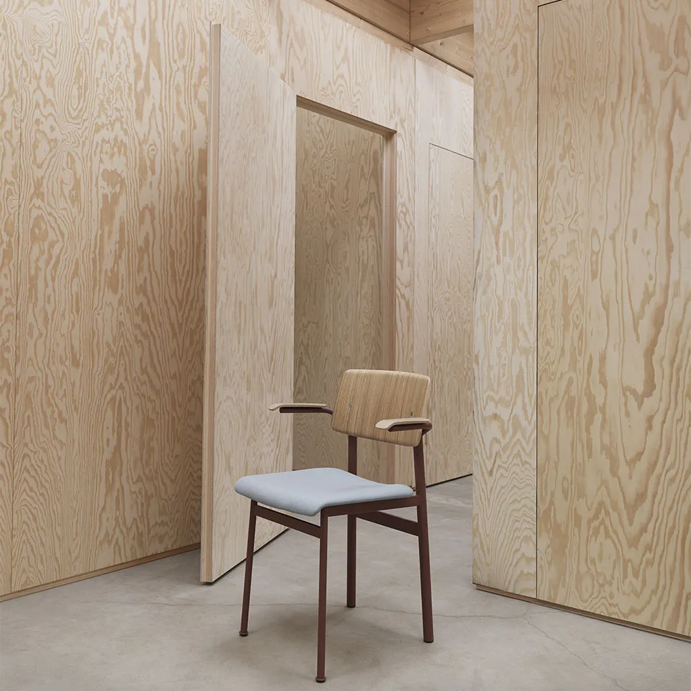 Chaise avec accoudoirs Loft, Black-Black Muuto