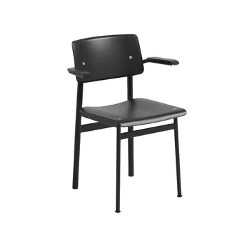 Chaise avec accoudoirs Loft - Black-Black - Muuto