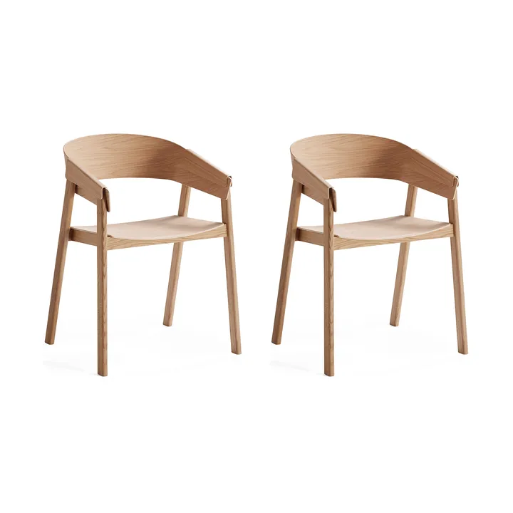 Chaise Cover Armchair, Chêne, lot de 2 - Muuto