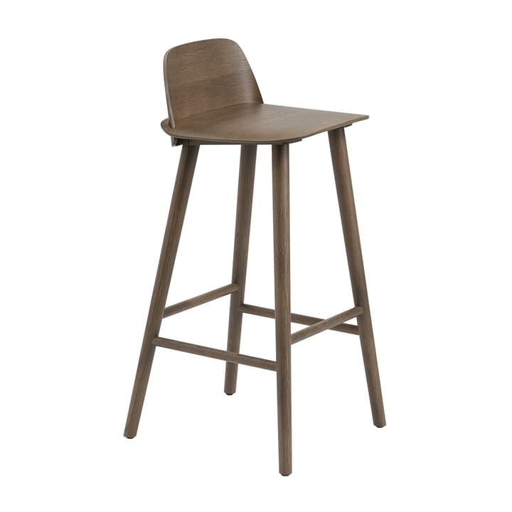 Chaise de bar Nerd 75 cm - Brun foncé tacheté  - Muuto