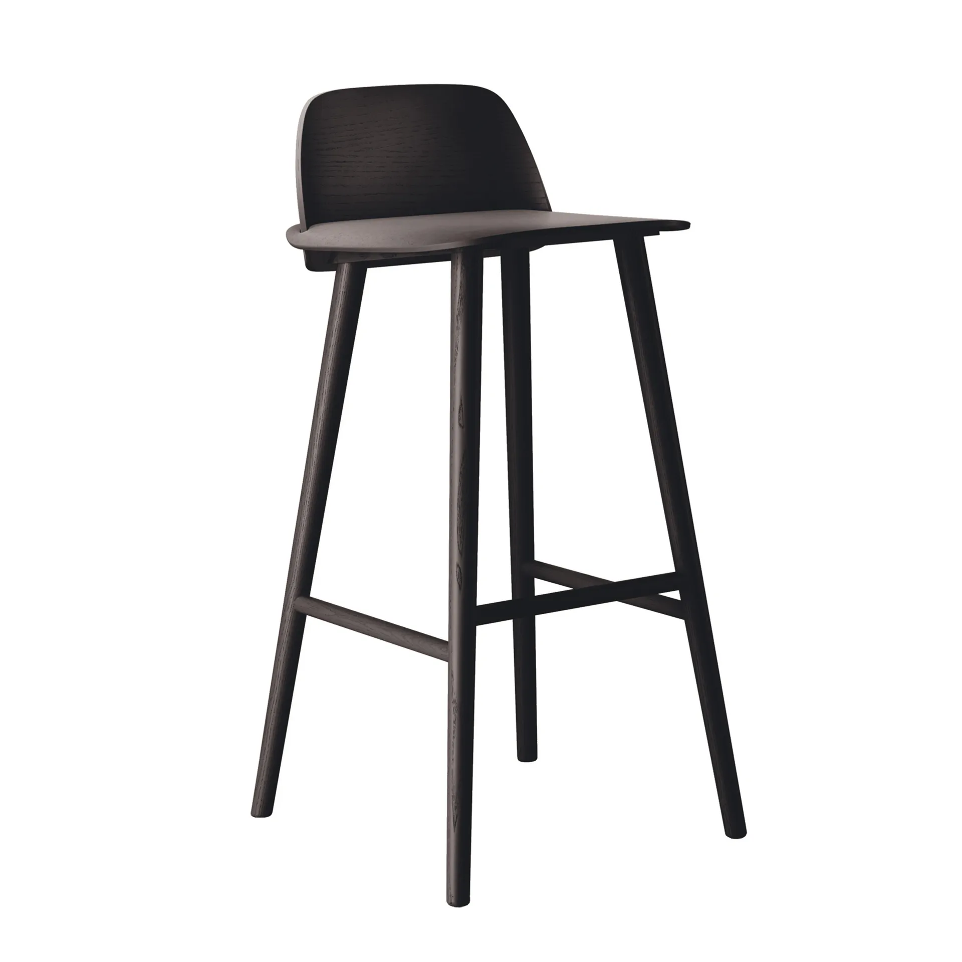 Chaise de bar Nerd 75 cm, noir Muuto