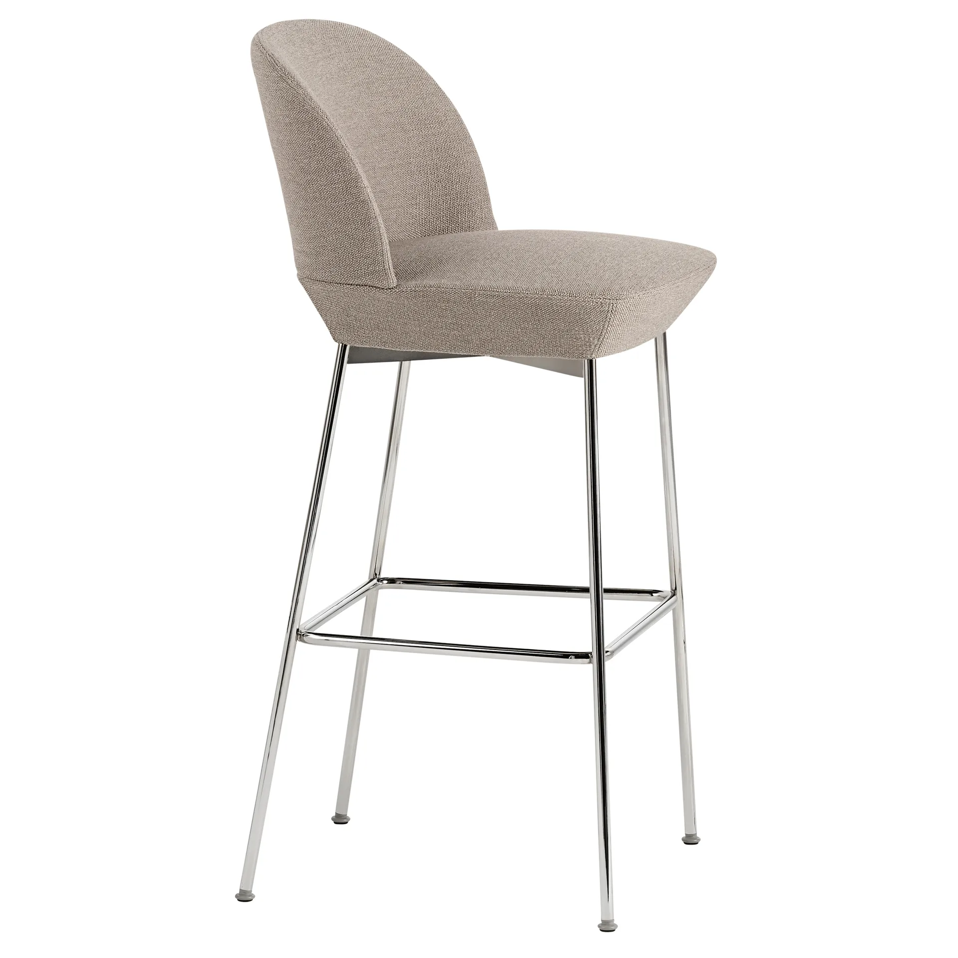 Chaise de bar Oslo Bar pieds chromés, Ocean 32 Muuto