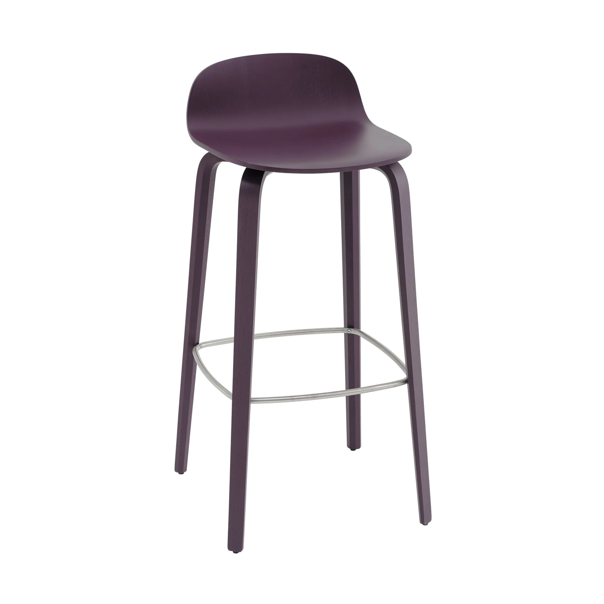 Chaise de bar Visu 75 cm, Dark plum Muuto