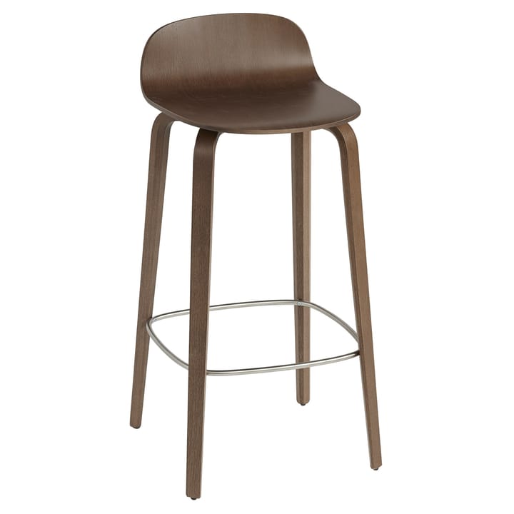Chaise de bar Visu 75 cm - Stained dark brown - Muuto