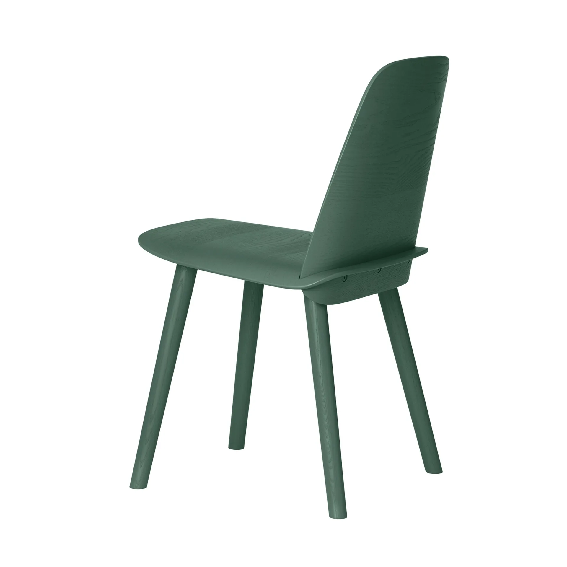Chaise de table à manger Nerd, Vert foncé Muuto