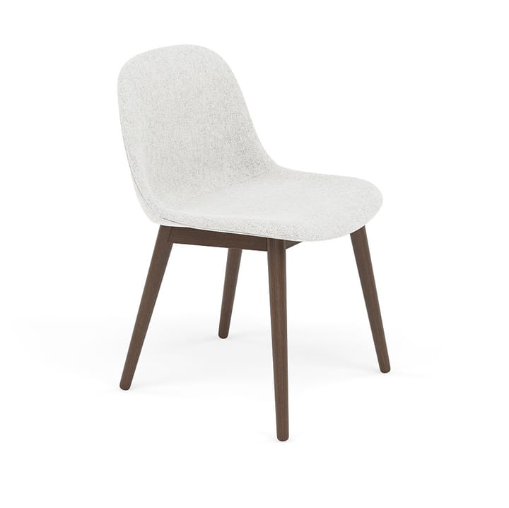 Chaise Fiber Side Chair avec pieds en bois - Hallingdal nº 110-stained dark brown - Muuto