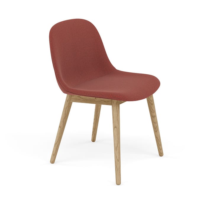 Chaise Fiber Side Chair avec pieds en bois - Re-wool 558-oak - Muuto