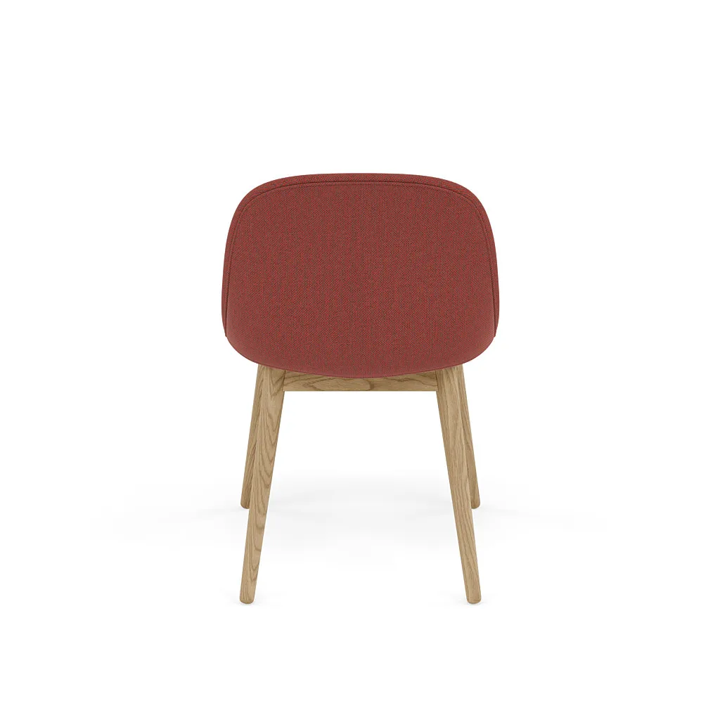 Chaise Fiber Side Chair avec pieds en bois, Re-wool 558-oak Muuto