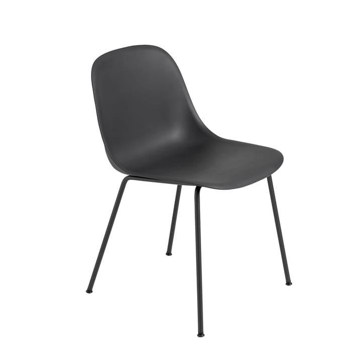 Chaise Fiber Side Chair - Black-Anthracite (plastic) - Muuto
