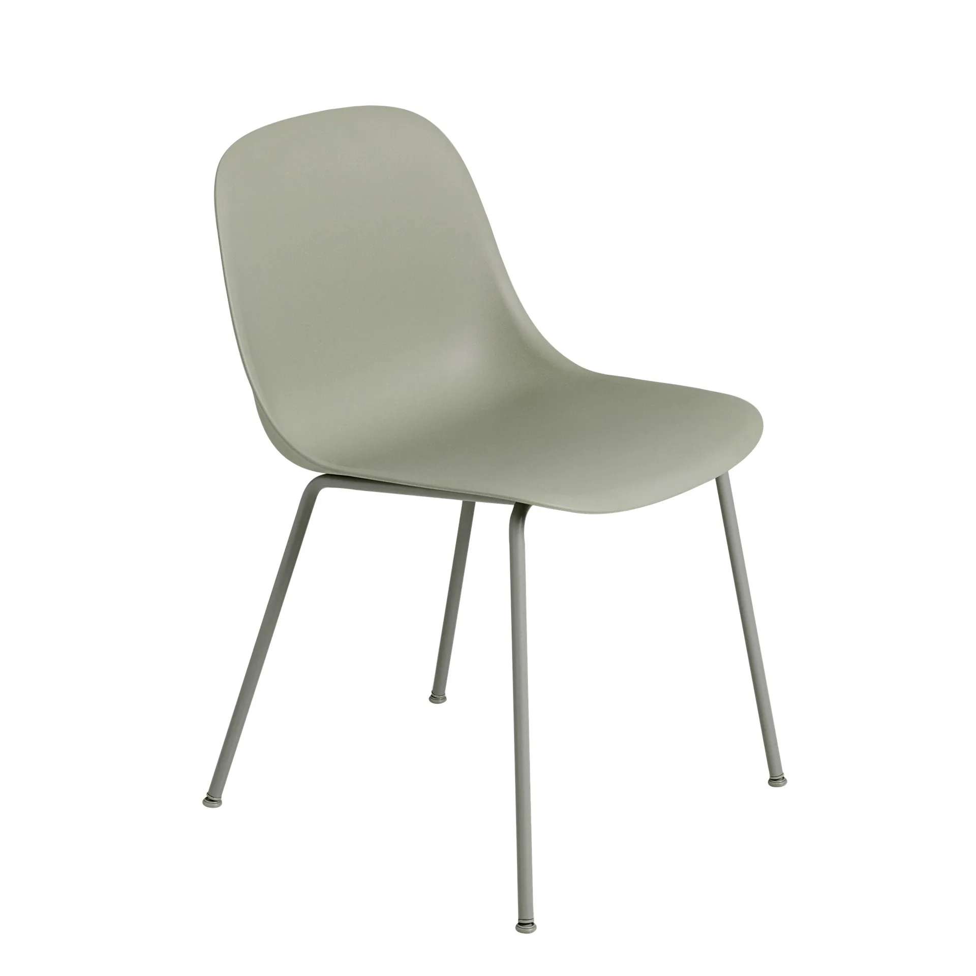 Chaise Fiber Side Chair, Dusty green (plastic) Muuto