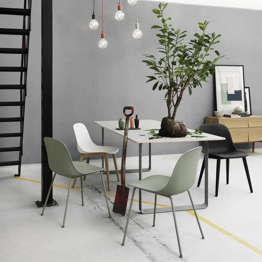 Chaise Fiber Side Chair, gris Muuto