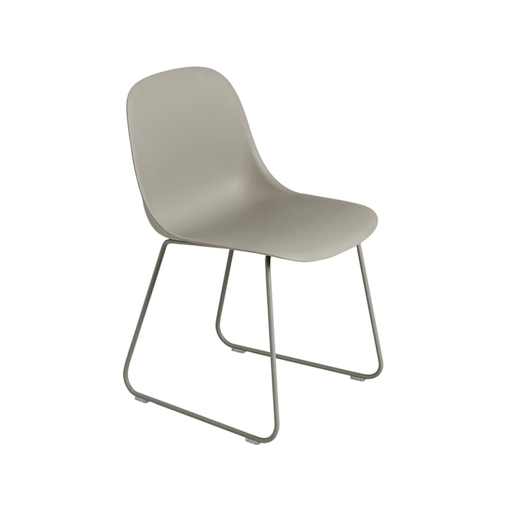 Chaise Fiber structure acier assise plastique - Grey-Grey - Muuto