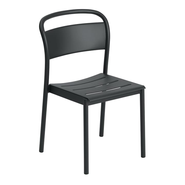 Chaise Linear steel side chair - Noir - Muuto