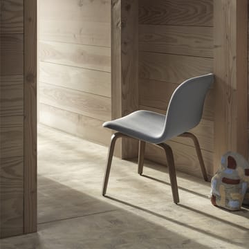 Chaise lounge recouverte de textile Visu - Steelcut 775-Oak - Muuto