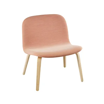 Chaise lounge recouverte de textile Visu - Steelcut trio 515-Oak - Muuto