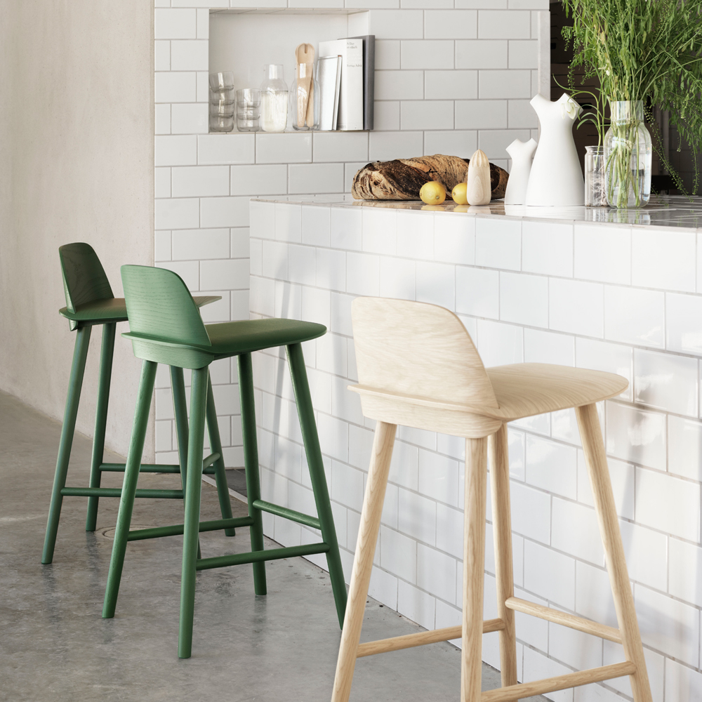 myu■Muuto/ムート■NERD　カウンタースツール　1脚　黒 Muuto NERD COUNTER STOOL / ムート ナードカウンタースツール