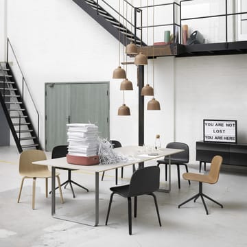 Chaise Visu Chair base en bois - noir - Muuto