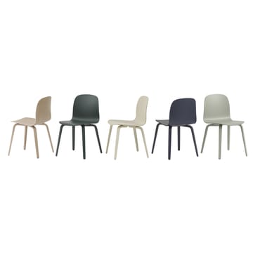 Chaise Visu Chair base en bois - Sable - Muuto