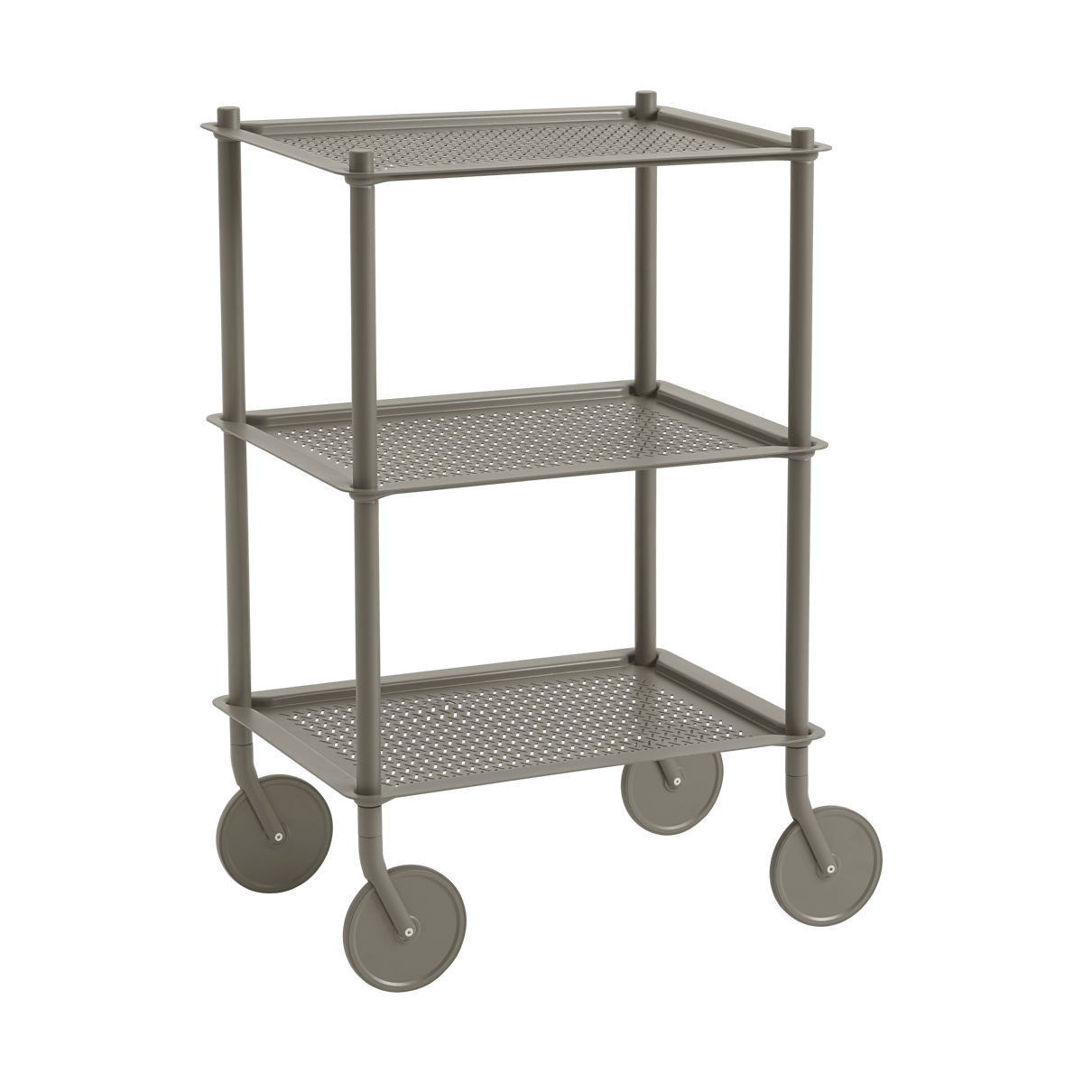Muuto Chariot Flow 3-layer 90 cm Taupe | Design Scandinave | Chariots de service | Beige