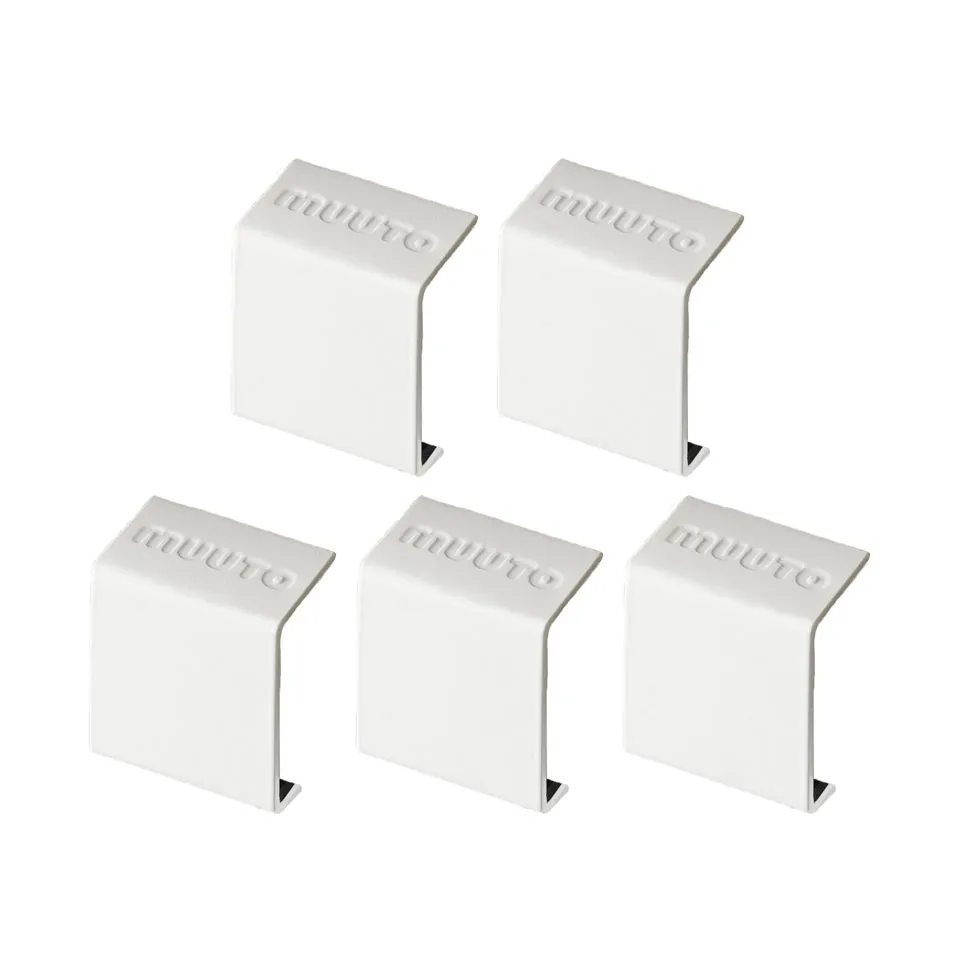 Clips Stacked 2.0, paquet de 5, blanc Muuto