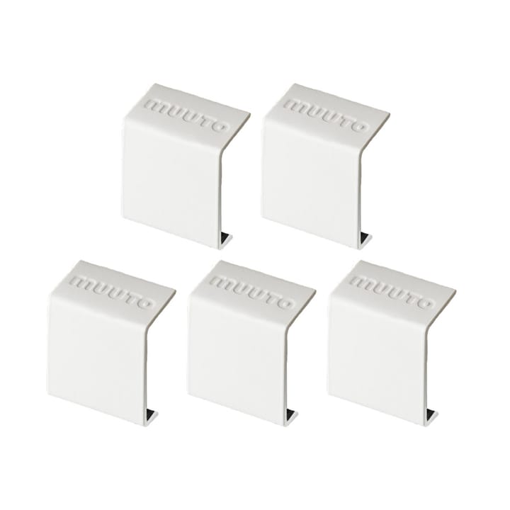 Clips Stacked 2.0, paquet de 5, blanc Muuto