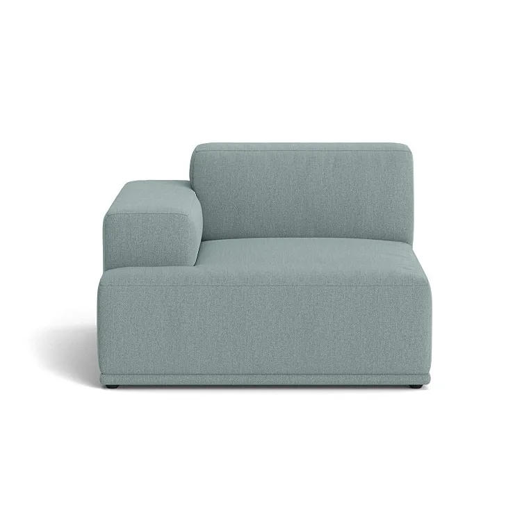 Connect soft modul Re-wool nº 718 bleu clair, Accoudoir gauche (A) Muuto