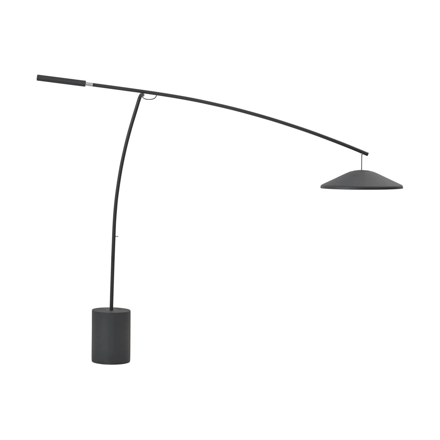 Contra lampadaire, Anthracite black-béton, 188 cm Muuto