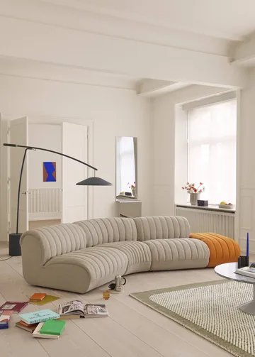 Contra lampadaire - Anthracite black-béton, 188 cm - Muuto