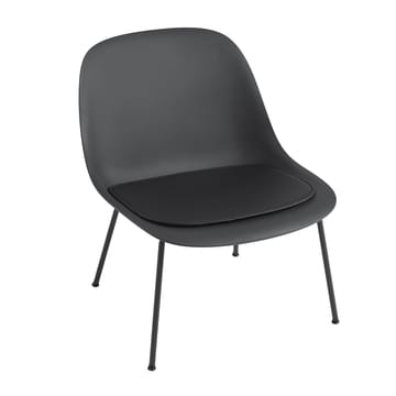Coussin de chaise Fiber lounge - Noir Cuir - Muuto