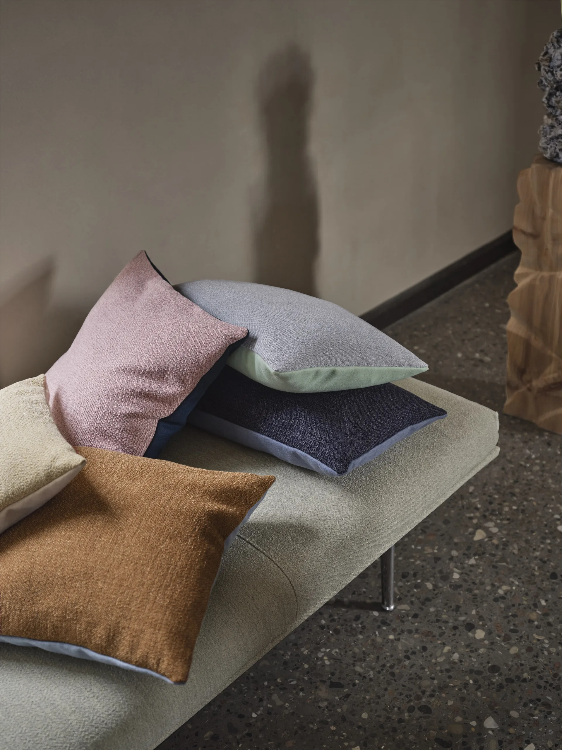 Coussin Mingle 45x45 cm, Light Yellow Muuto