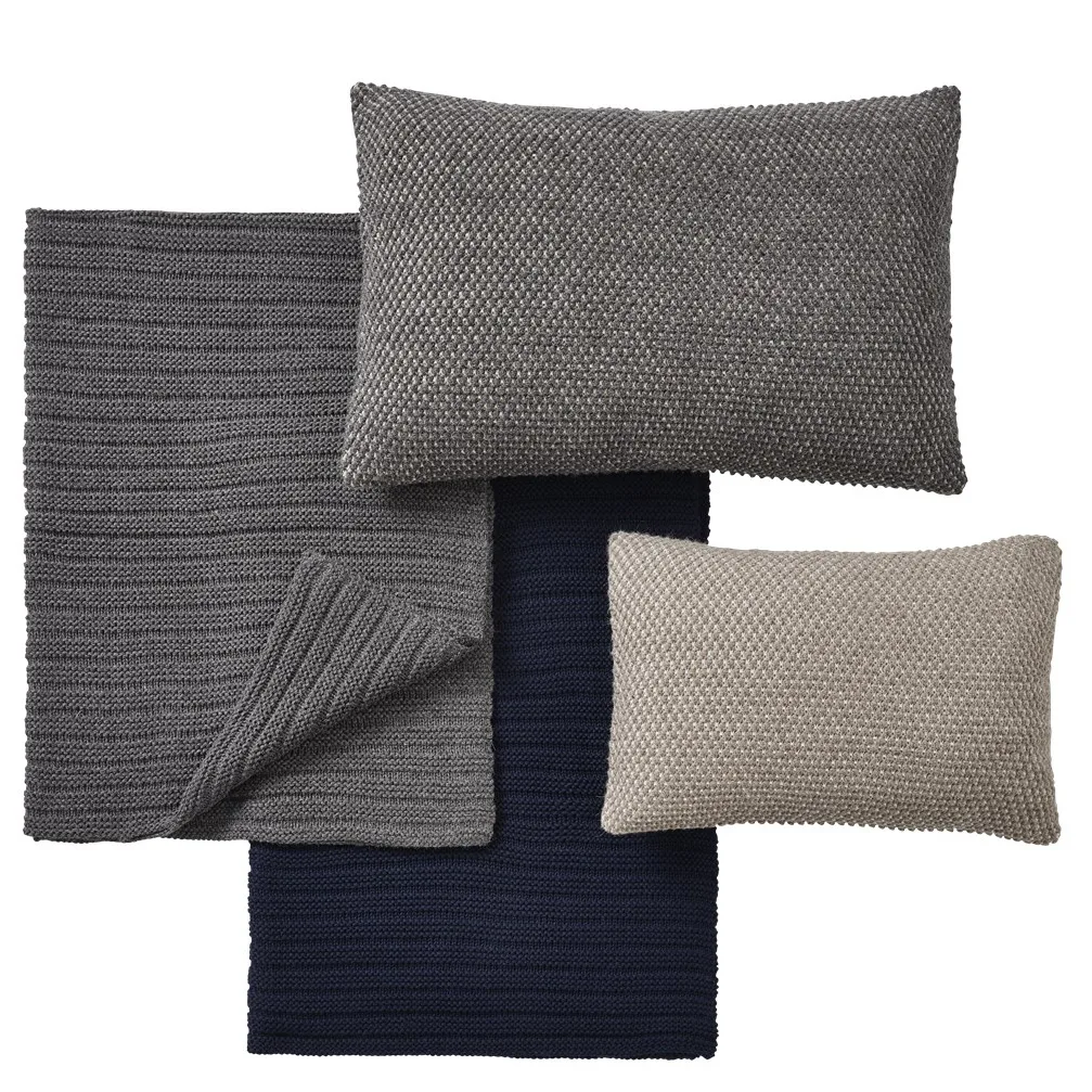 Coussin Twine 50 x 80cm, Dark grey Muuto