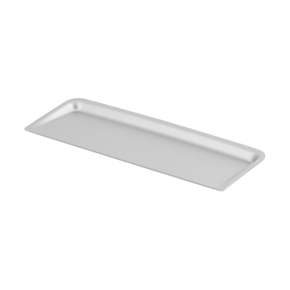 Muuto Couvercle Arrange Desktop 8x24 cm Aluminum | Design Scandinave | Paniers de rangement | Gris