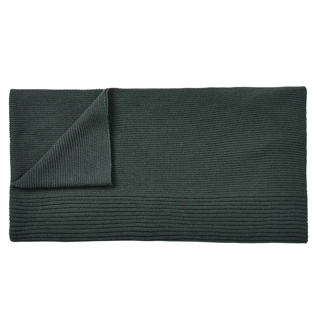 Couverture en laine Rhythm 130 x 160cm, Dark green Muuto