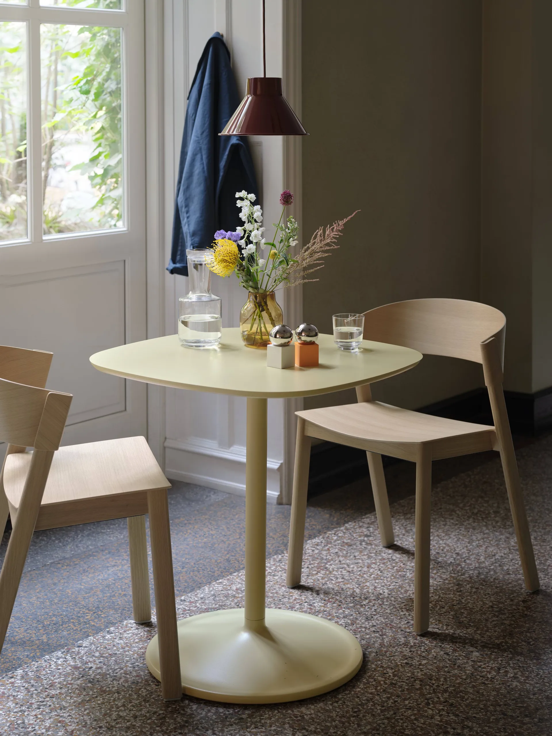 Cover Side Chair leather, Cognac-chêne Muuto