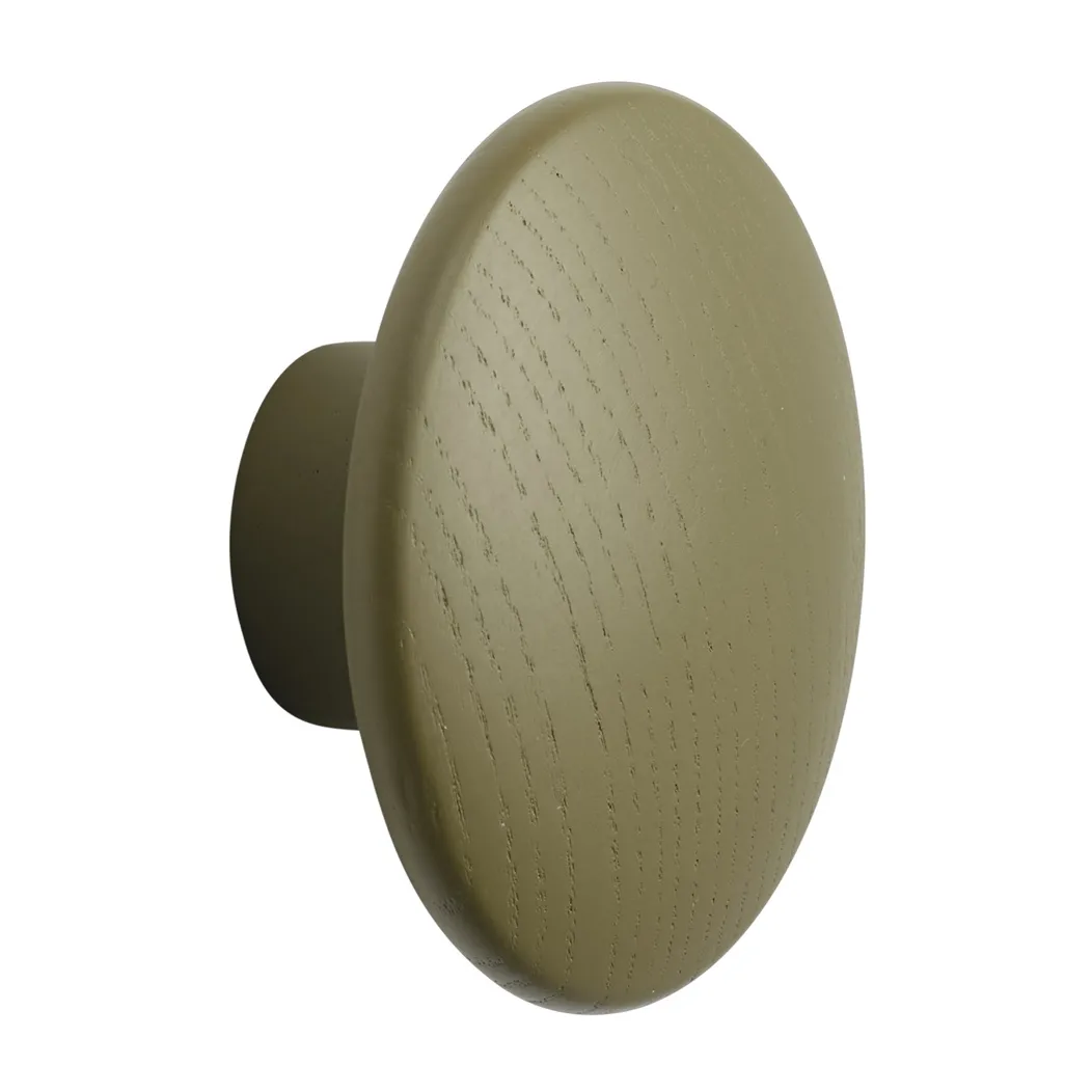 Crochet à vêtements The Dots brown green, Ø 6,5 cm Muuto