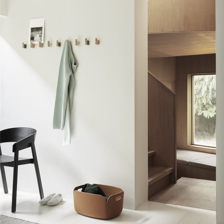 Crochet Attach Lot de 2, Oak-dark green Muuto