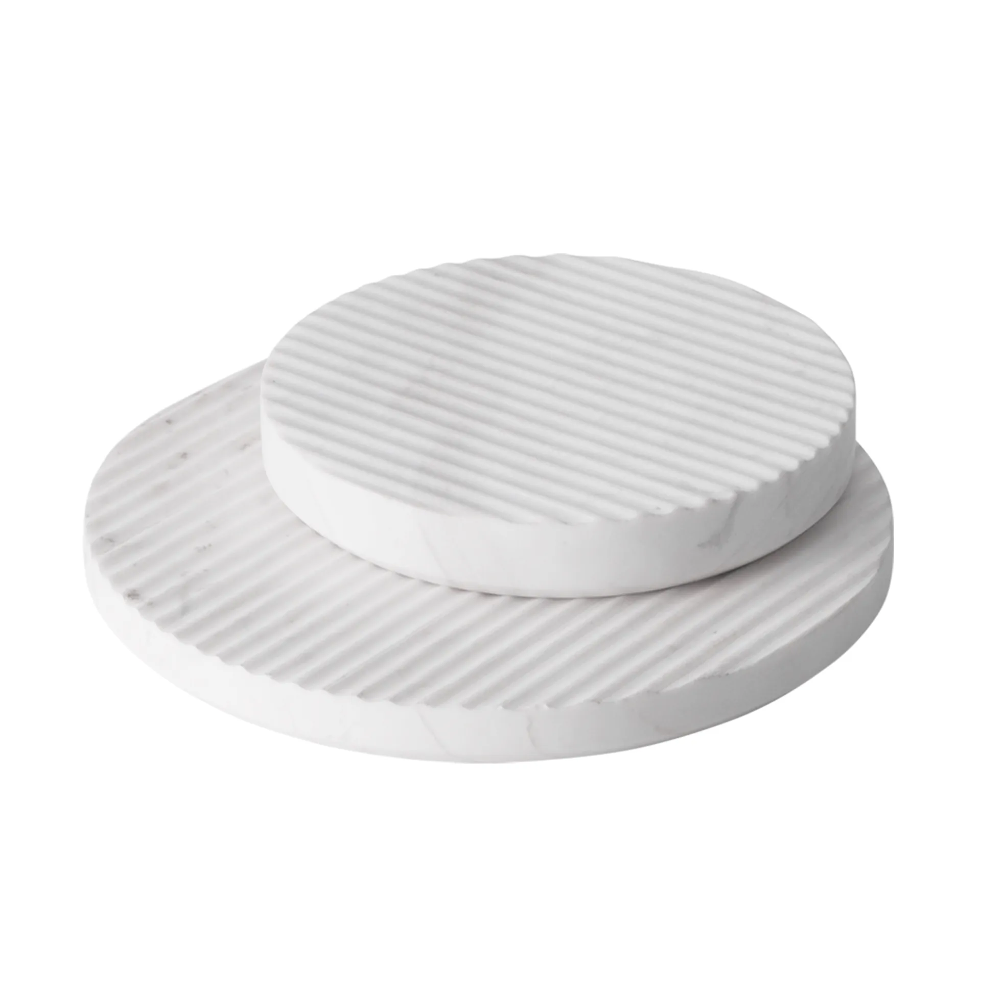 Dessous-de-plat Groove marbre, blanc petit Muuto