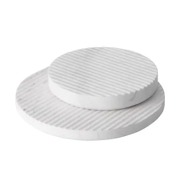 Dessous-de-plat Groove marbre - blanc petit - Muuto