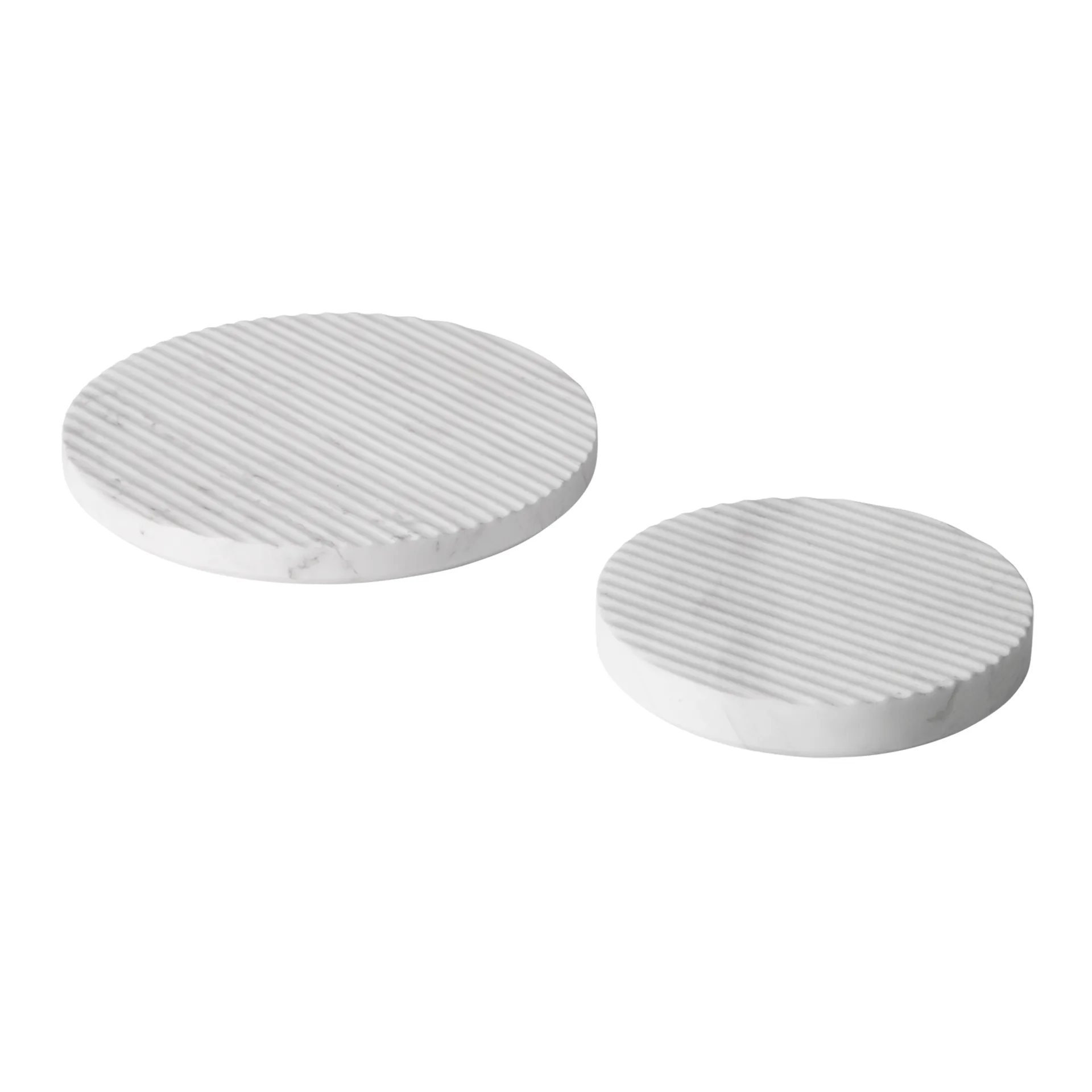 Dessous-de-plat Groove marbre, blanc petit Muuto