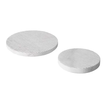 Dessous-de-plat Groove marbre - blanc petit - Muuto
