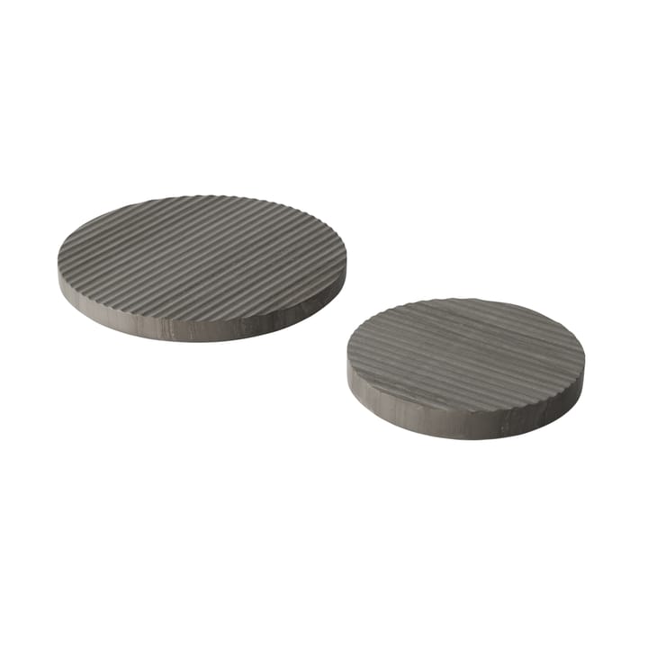 Dessous-de-plat Groove marbre, gris grand Muuto